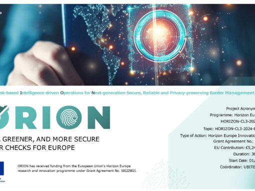 ORION: Advancing Secure, Ethical and User‑Centric Border Management in Europe