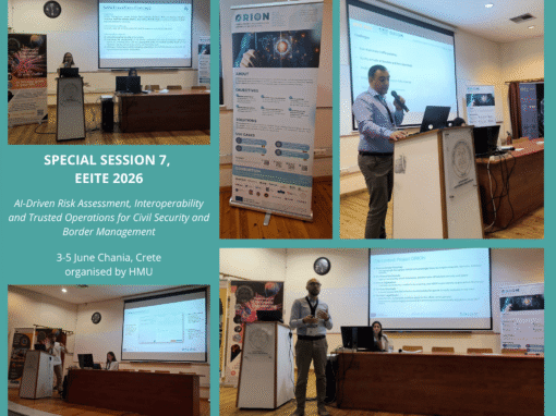 ORION at EEITE 2026: AI‑Driven, Trusted and Human‑Centric Border Management